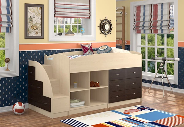 Кровать-чердак Формула мебели Дюймовочка-4/1