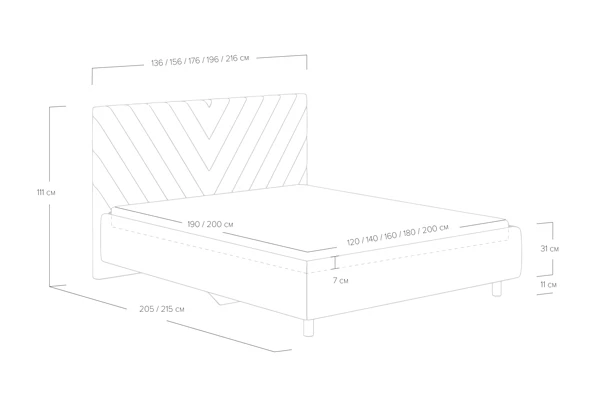 Кровать Сонум Vivien с ПМ