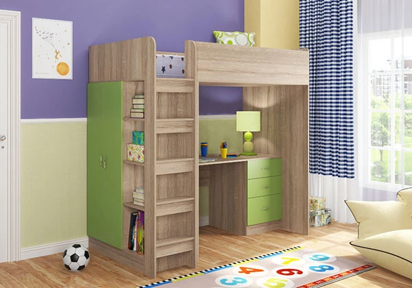 Кровать-чердак Формула мебели Теремок-3