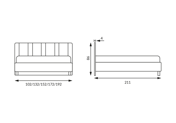 Кровать Sontery by Askona Айрис с ПМ