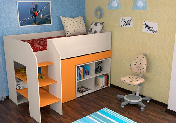 Кровать-чердак Формула мебели Теремок-2