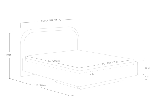 Кровать Сонум Sandra