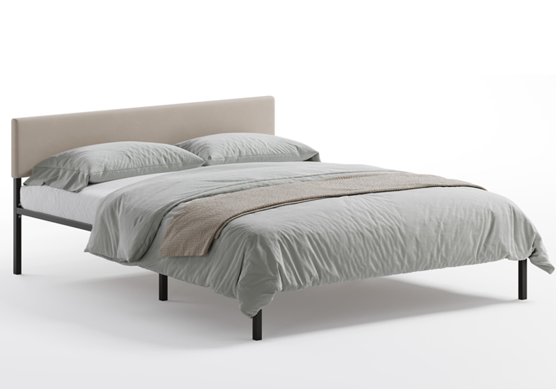 Кровать ДМК Лофт КОМПАКТ с мягкой спинкой