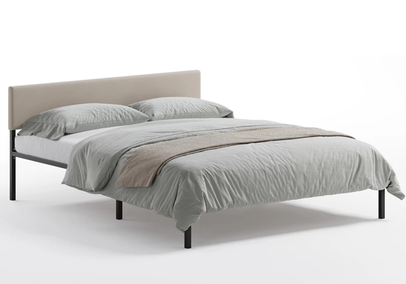 Кровать ДМК Лофт КОМПАКТ с мягкой спинкой