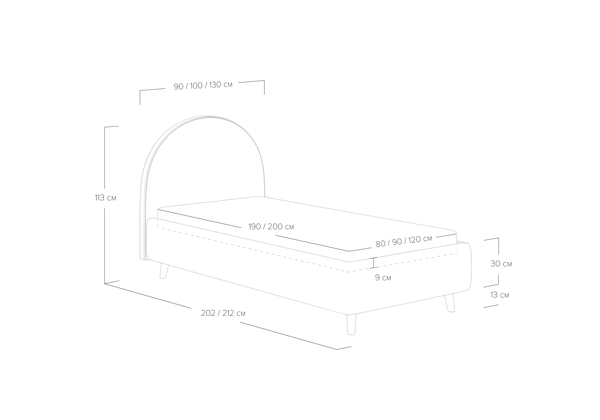 Кровать Сонум Roxy с ПМ